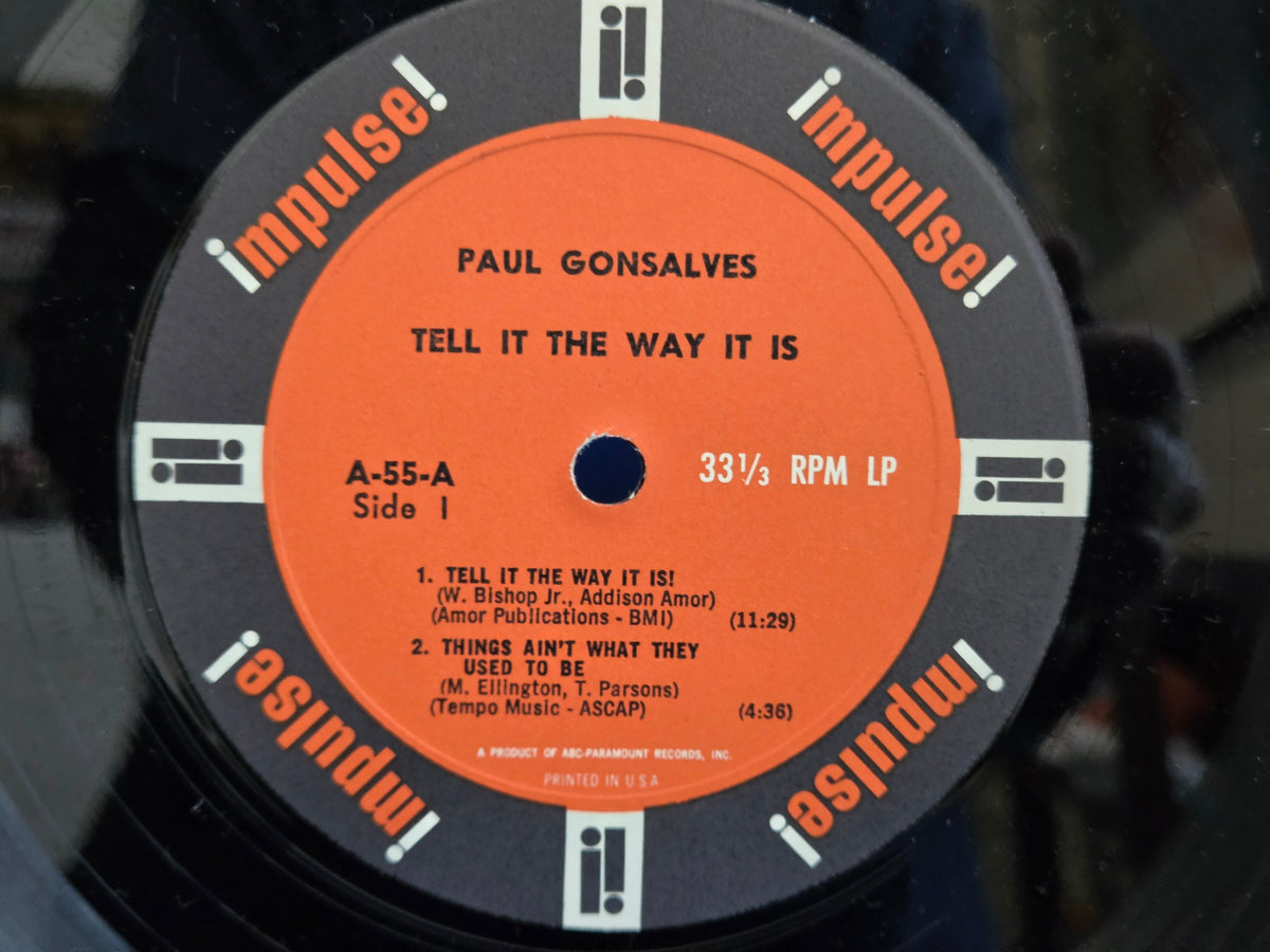 PAUL GONSALVES TELL IT LIKE IT IS MONO