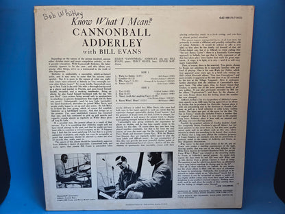 CANNONBALL ADDERLEY KNOW WHAT I MEAN OJC