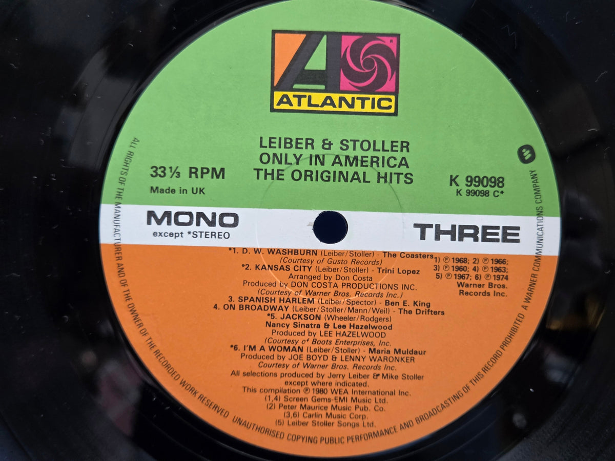 LEIBER & STOLLER ONLY IN AMERICA