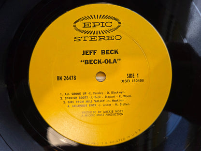 JEFF BECK BECK-OLA YELLOW EPIC LABEL