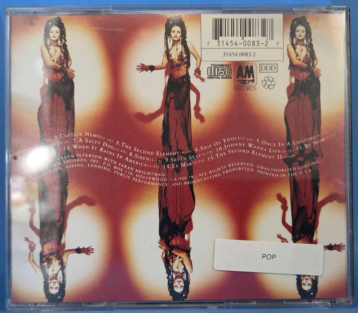 SARAH BRIGHTMAN DIVE CD