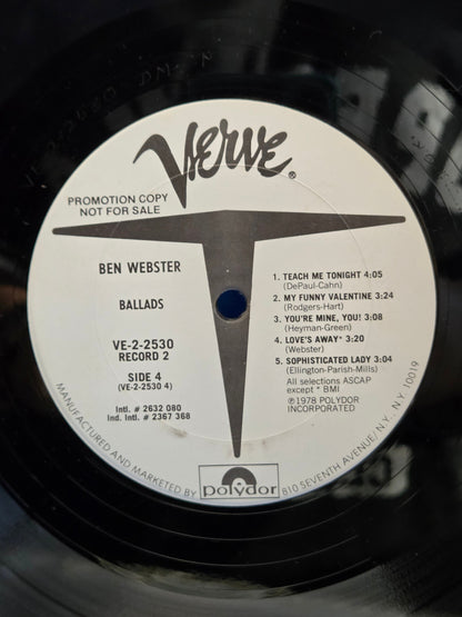 BEN WEBSTER BALLADS 1978