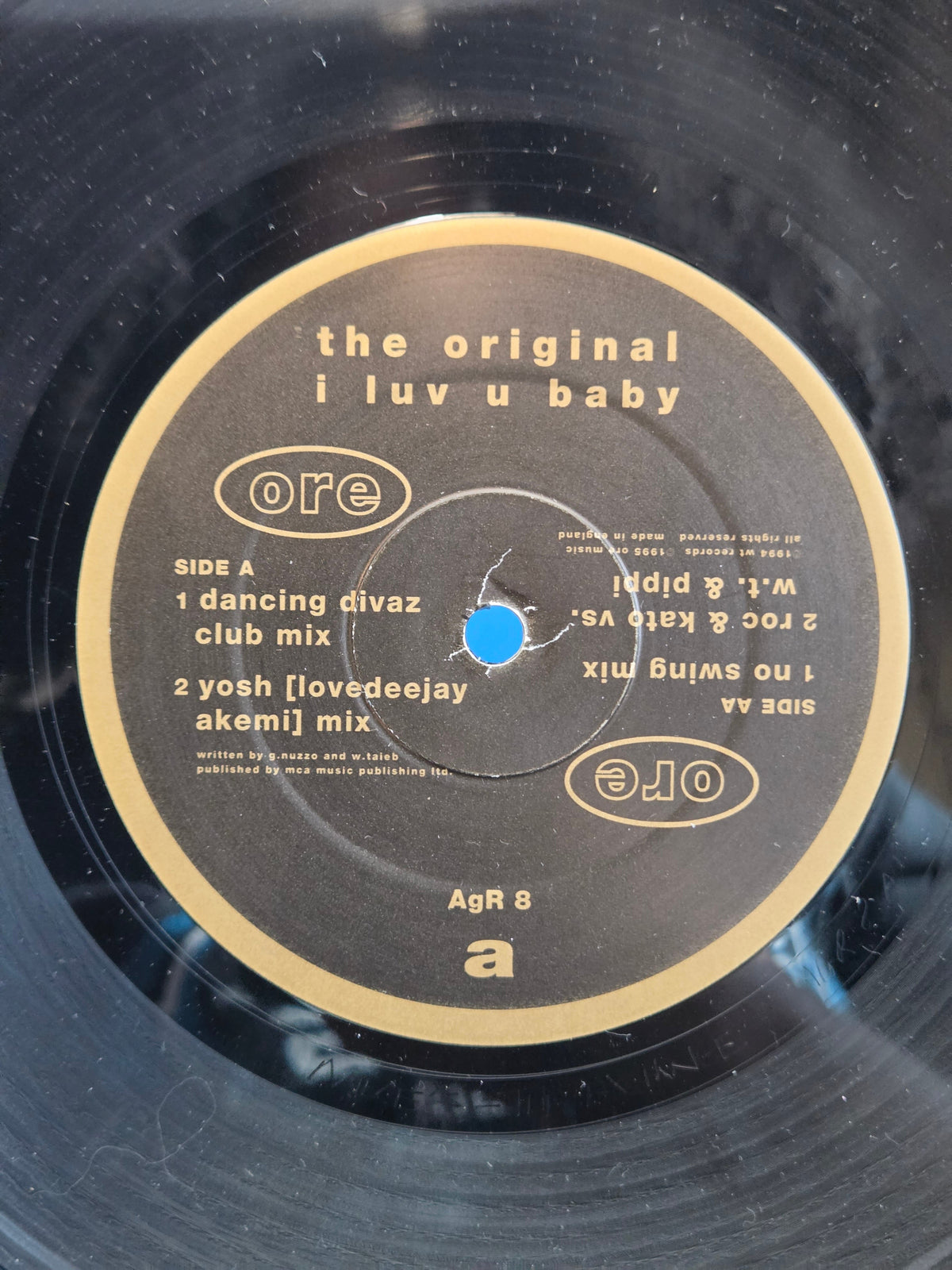 ORIGINAL I LUV U BABY UK IMP 12"
