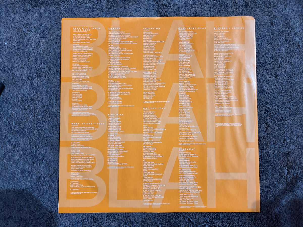 IGGY POP BLAH BLAH BLAH