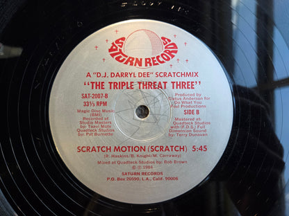 TRIPLE THREAT THREE SCRATCH MOTION RAP 12"