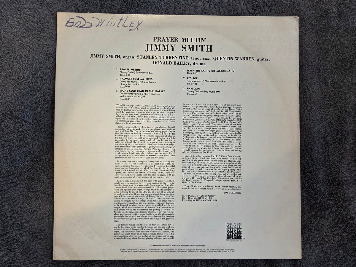 JIMMY SMITH PRAYER MEETIN APPLAUSE