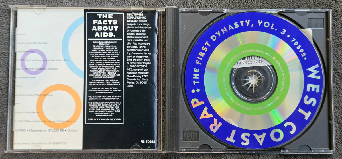 WEST COAST RAP THE FIRST DYNASTY CD