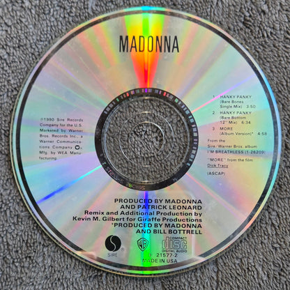 MADONNA HANKY PANKY CD