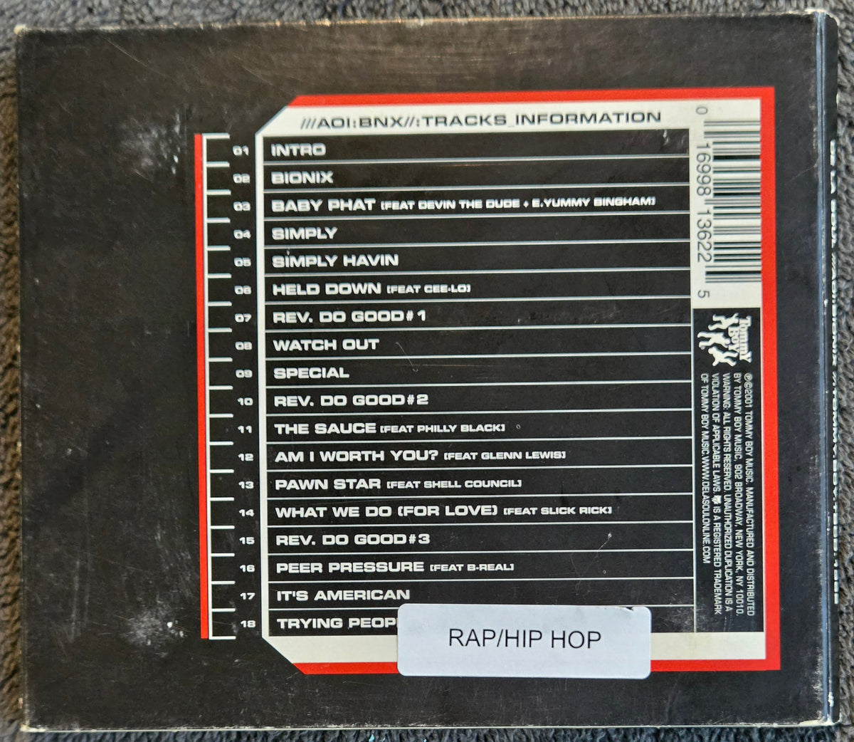 DE LA SOUL AOI:BIONIX CD