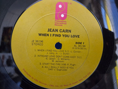 JEAN CARN WHEN I FIND YOU LOVE