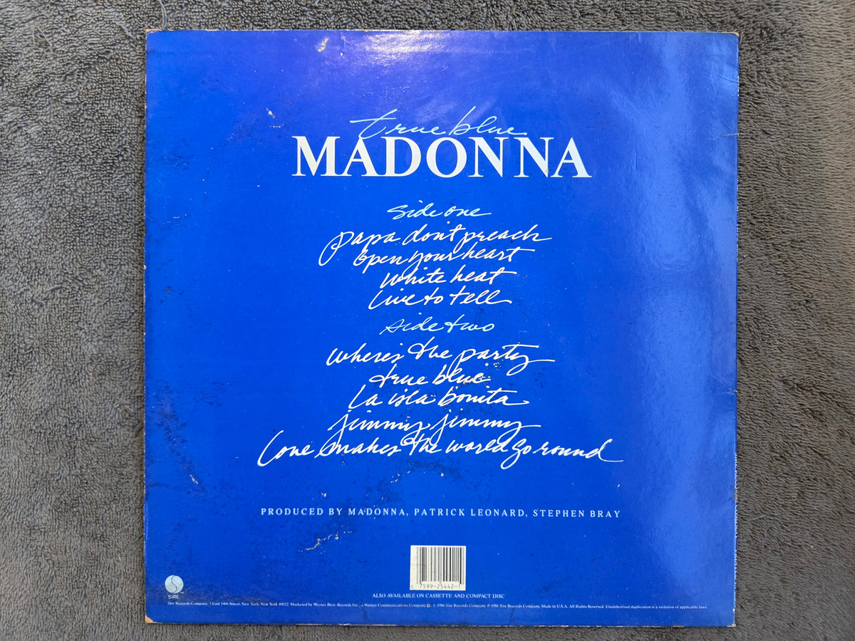 MADONNA TRUE BLUE W/ POSTER