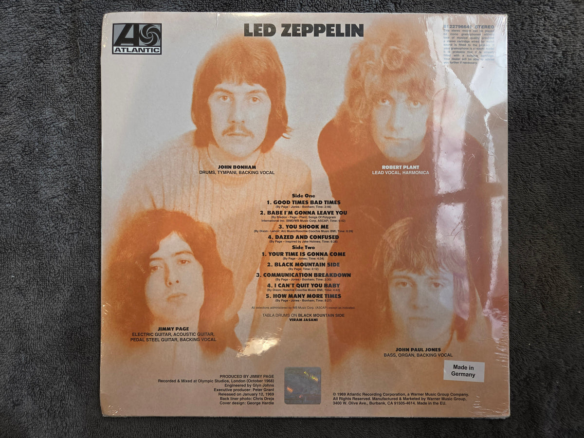 LED ZEPPELIN I 180G NEW (jacket crease)