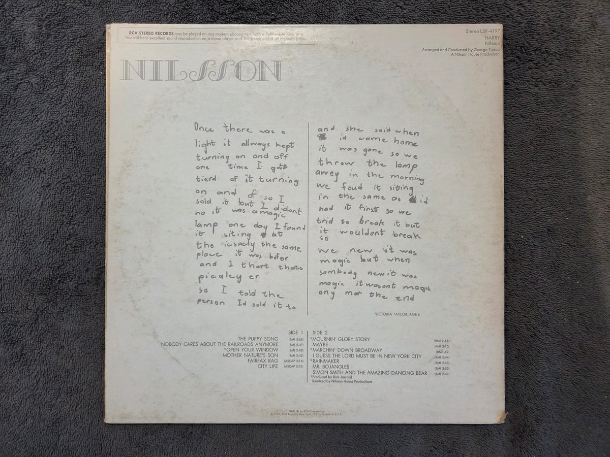 HARRY NILSSON HARRY