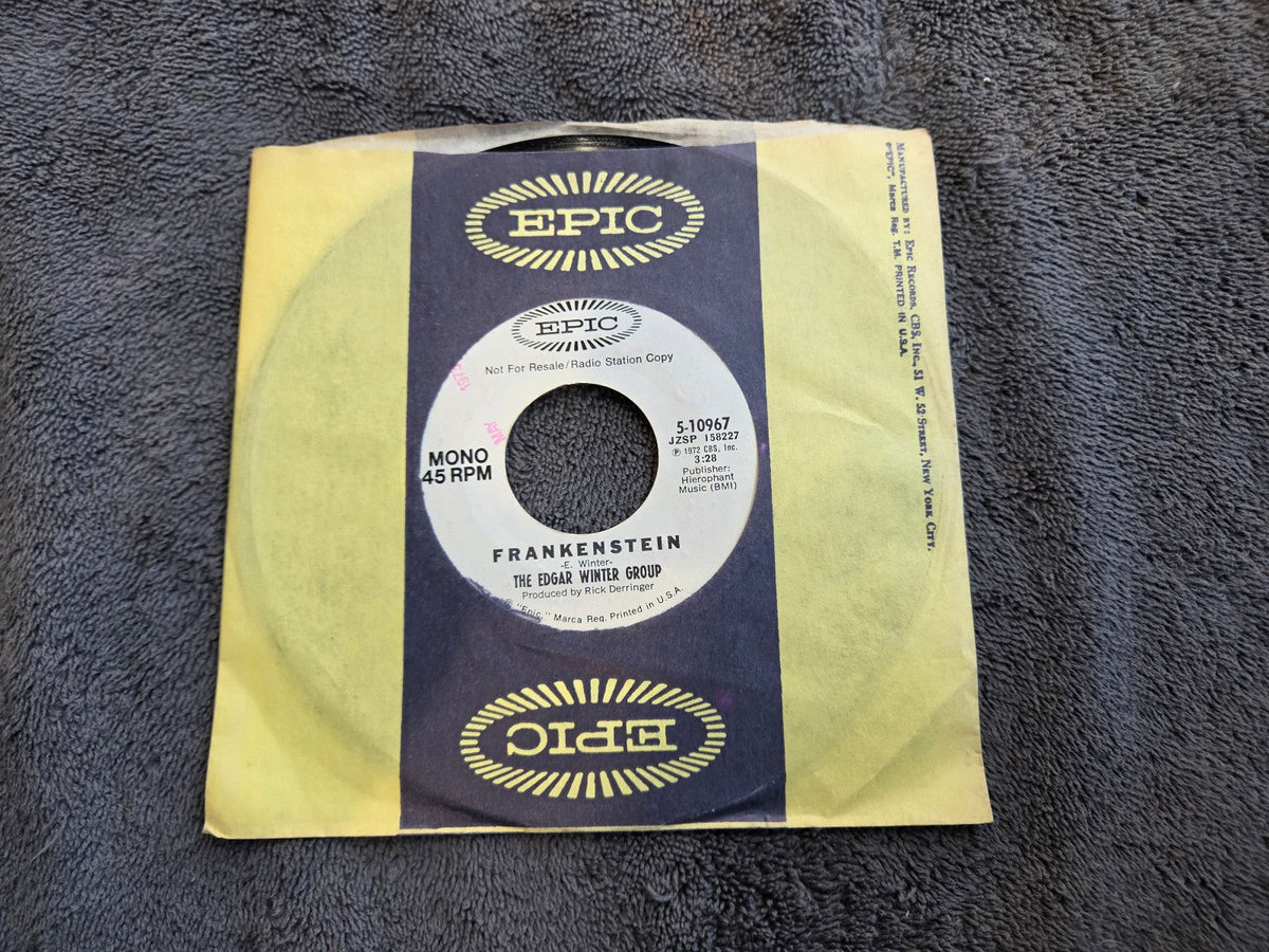 EDGAR WINTER GROUP FRANKENSTEIN MONO WHITE LABEL PROMO WHITE TRASH EPIC 5-10967