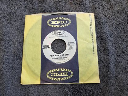 EDGAR WINTER GROUP FRANKENSTEIN MONO WHITE LABEL PROMO WHITE TRASH EPIC 5-10967