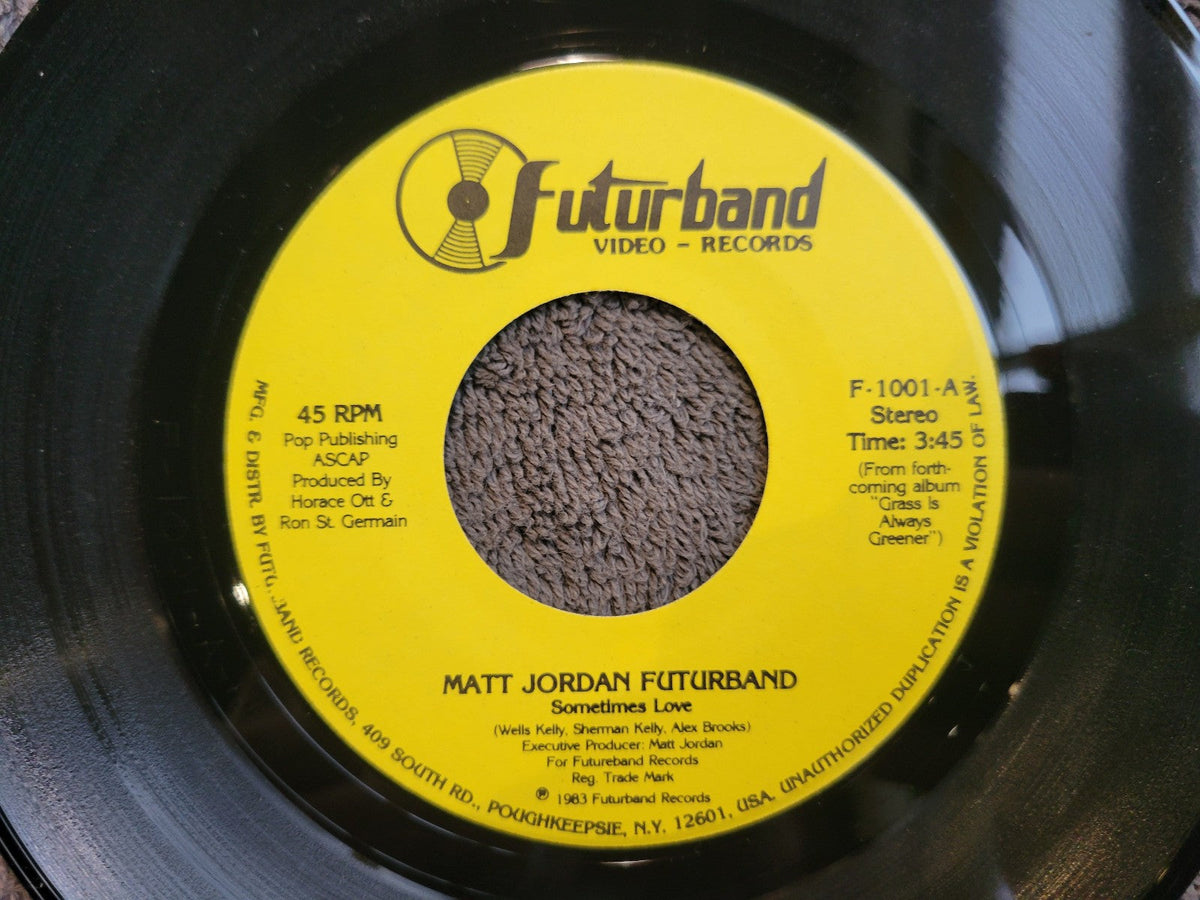 MATT JORDAN FUTURBAND PICTURE SLEEVE SOMETIMES LOVE GIVIN' IT UP