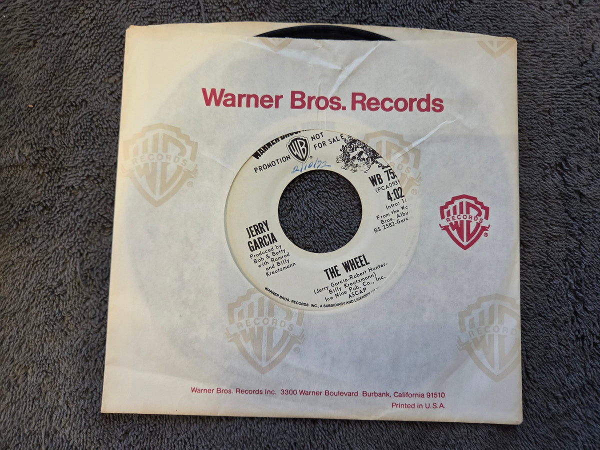 JERRY GARCIA THE WHEEL WHITE LABEL PROMO WLP DEAL GRATEFUL DEAD