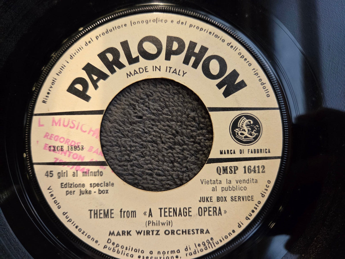 KEITH WEST EXCERPT THEME FROM A TEENAGE OPERA IMPORT ITALY PARLOPHON QMSP 16412