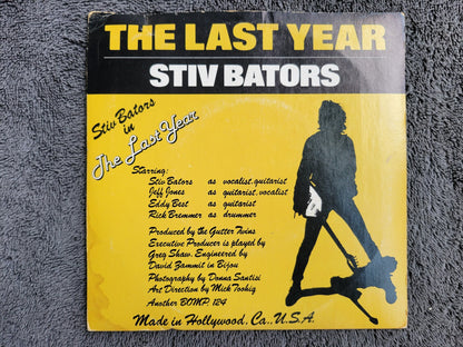 STIV BATORS ITS COLD OUTSIDE THE LAST YEAR BOMP SMALL HOLE DEAD BOYS PS