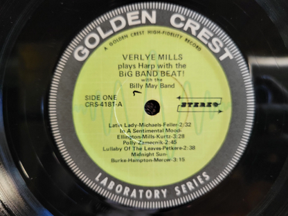 VERLYE MILLS PLAYS HARP WITH THE BIG BAND