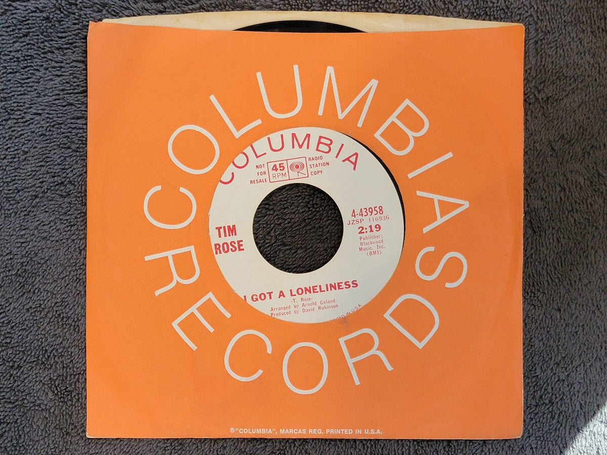 TIM ROSE I GOT A LONELINESS I'M GONNA BE STRONG WHITE LABEL PROMO WLP 4-43958