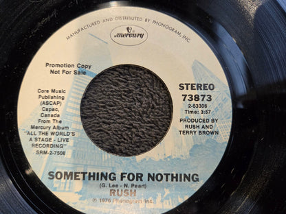 RUSH FLY BY NIGHT IN THE MOOD PROMO MERCURY 73873 SOMETHING FOR NOTHING