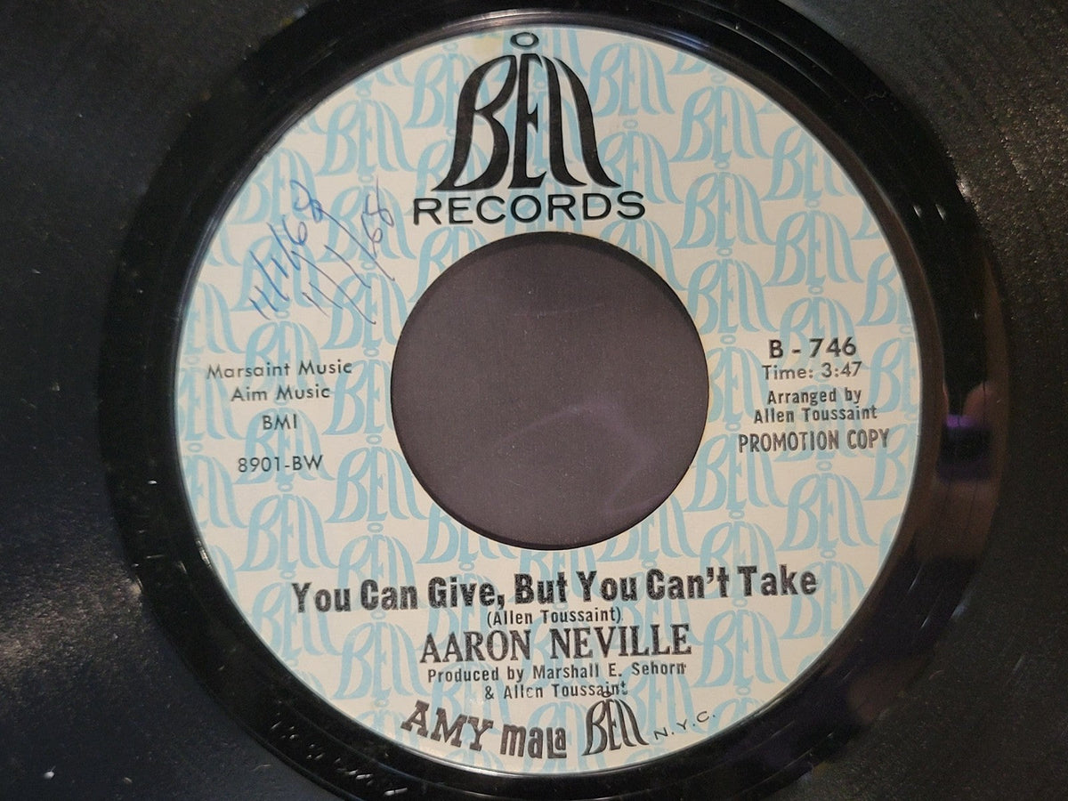 AARON NEVILLE WHERE IS MY BABY YOU CAN GIVE BUT YOU CAN'T TAKE PROMO BELL 746
