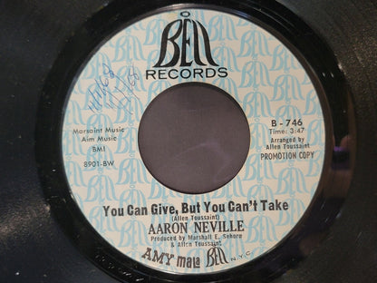 AARON NEVILLE WHERE IS MY BABY YOU CAN GIVE BUT YOU CAN'T TAKE PROMO BELL 746