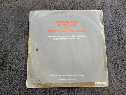 SAXON STRONG ARM OF THE LAW 7" FR IMP