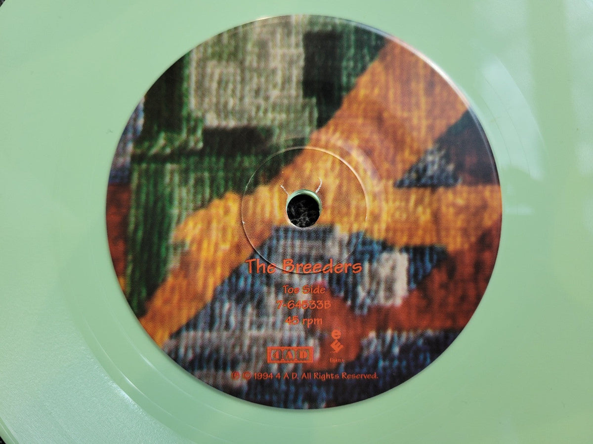 BREEDERS HEAD TO TOE MINT GREEN VINYL PS PICTURE SLEEVE PIXIES