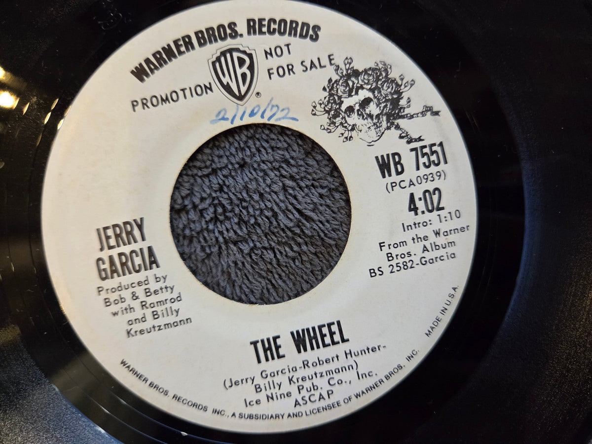 JERRY GARCIA THE WHEEL WHITE LABEL PROMO WLP DEAL GRATEFUL DEAD
