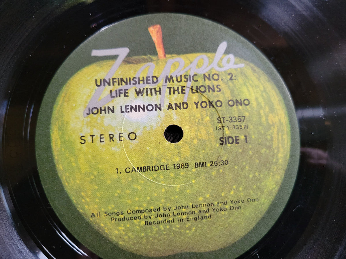 JOHN LENNON UNFINISHED MUSIC YOKO ONO ZAPPLE