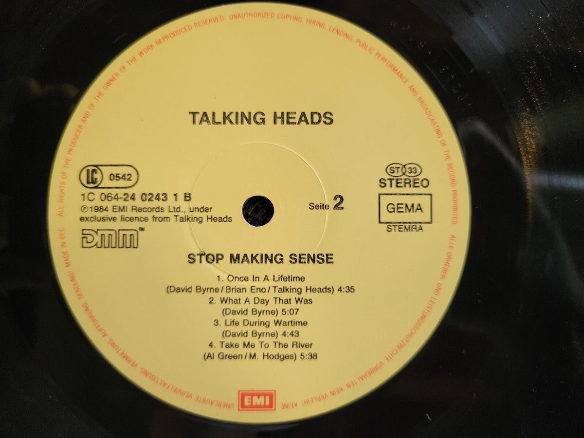 TALKING HEADS STOP MAKING SENSE EUROPE IMPORT