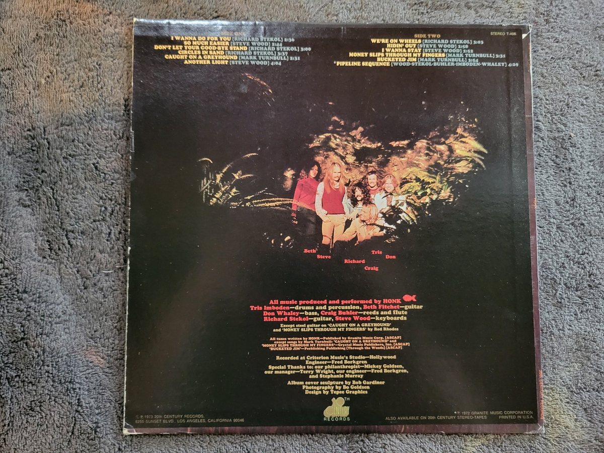 HONK SELF TITLED S/T W/ INSERT SELF TITLED