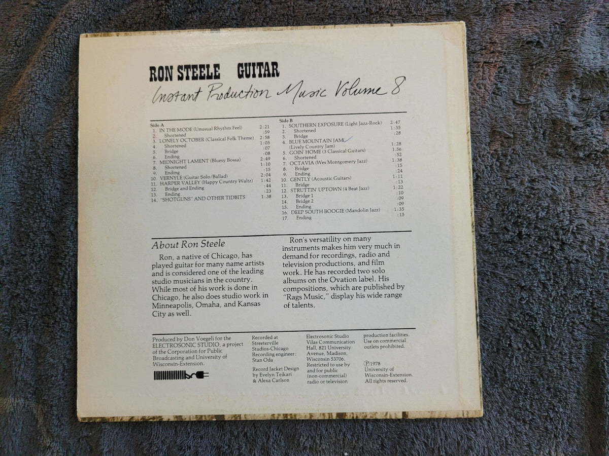 RON STEELE INSTANT PRODUCTION