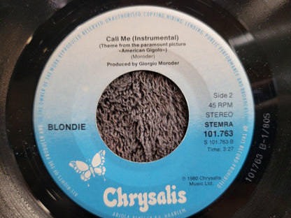 BLONDIE CALL ME IMPORT NETHERLANDS GIORGIO MORODER PS PICTURE SLEEVE