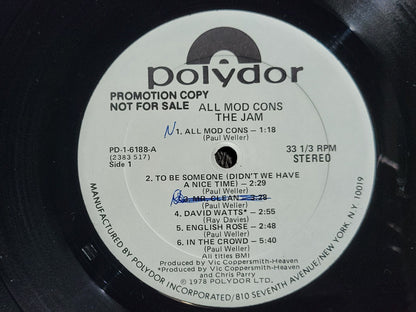 JAM ALL MOD CONS WHITE LABEL PROMO FIRST PRESSING WLP PAUL WELLER
