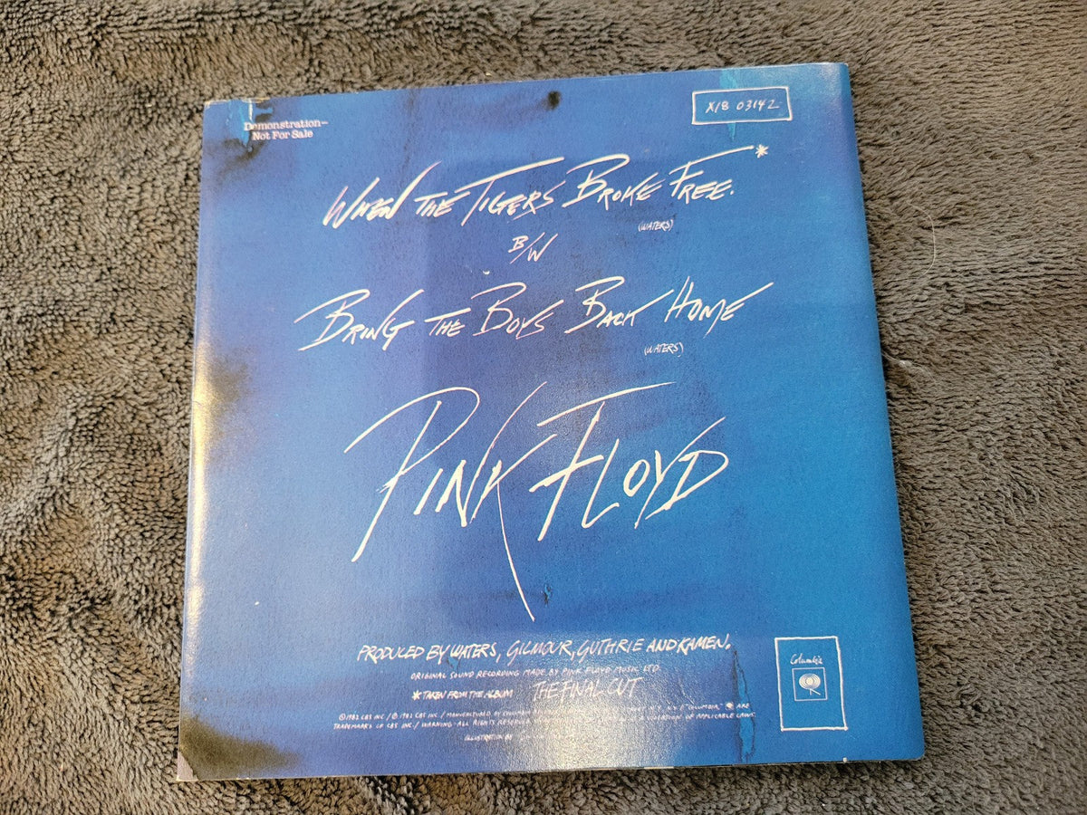 PINK FLOYD THE WALL MUSIC FROM FILM WHITE LABEL PROMO WHEN THE TIGERS BROKE FREE