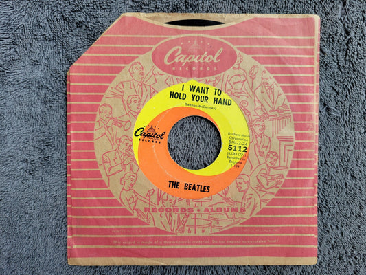 BEATLES I WANT TO HOLD YOUR HAND I SAW HER STANDING THERE 7"