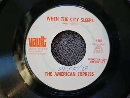 AMERICAN EXPRESS PEGGY SUE 7"