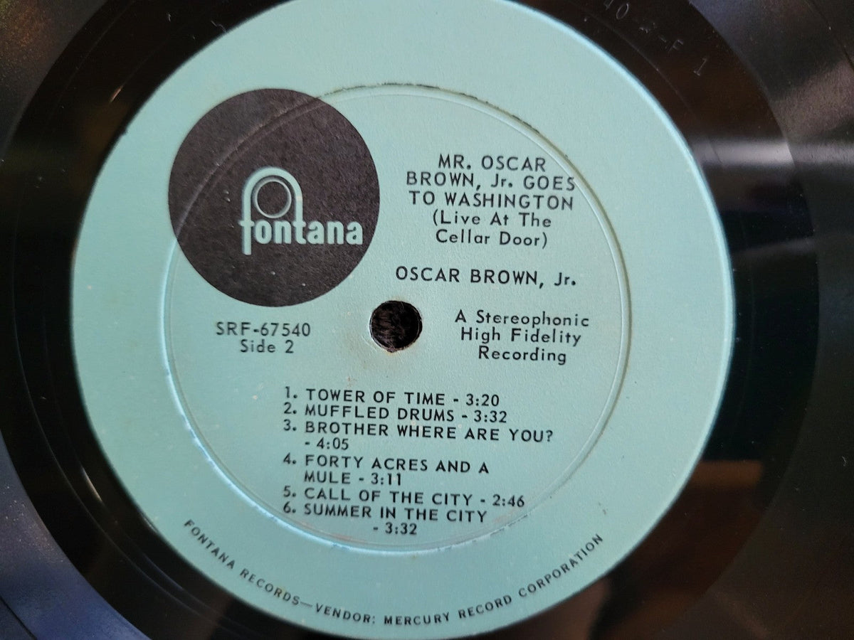 OSCAR BROWN JR GOES TO WASHINGTON FONTANA STEREO