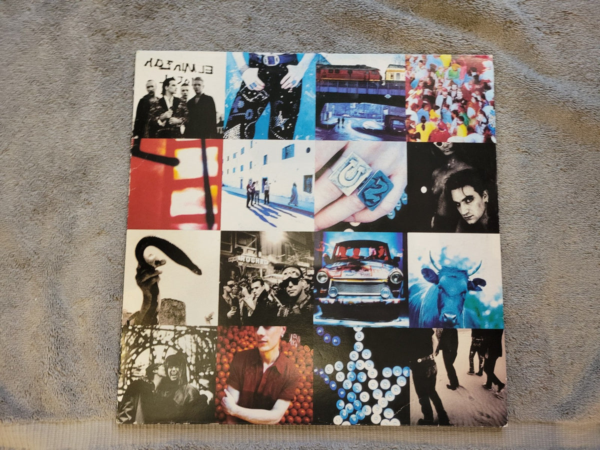 U2 ACHTUNG BABY IMPORT GERMANY W/ INSERT & INNER SLEEVE