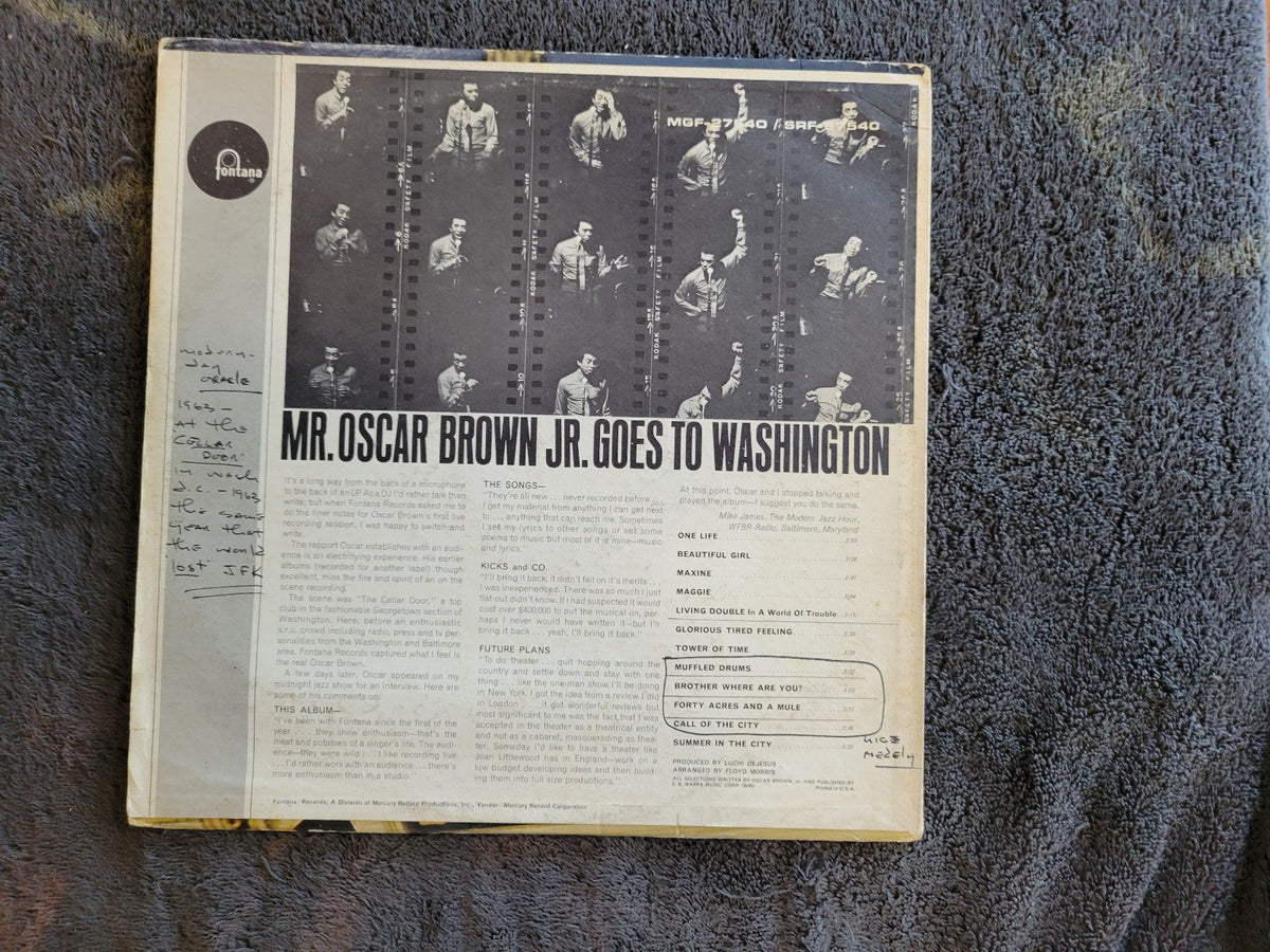 OSCAR BROWN JR GOES TO WASHINGTON FONTANA STEREO