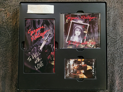 SUZANNE RHATIGAN TO HELL WITH LOVE PRESS KIT BOX CD VHS CASSETTE PROMO
