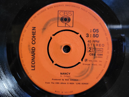 LEONARD COHEN PASSING THROUGH 7" IMPORT NETHERLANDS NANCY