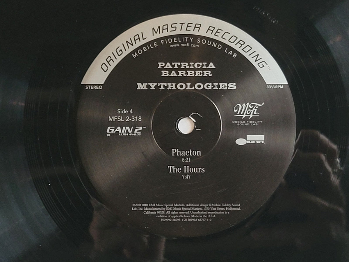 PATRICIA BARBER MYTHOLOGIES NUMBERED LIMITED MFSL MOBILE FIDELITY SOUND LAB