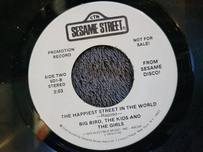 KERMIT THE FROG DISCO FROG SESAME STREET BIG BIRD HAPPIEST STREET IN THE WORLD