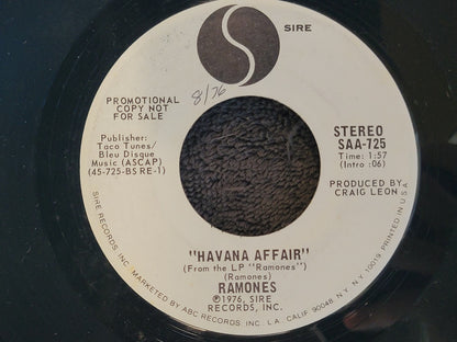 RAMONES BLITZKREIG BOP HAVANA AFFAIR MONO WLP WHITE LABEL PROMO SIRE SAA-725