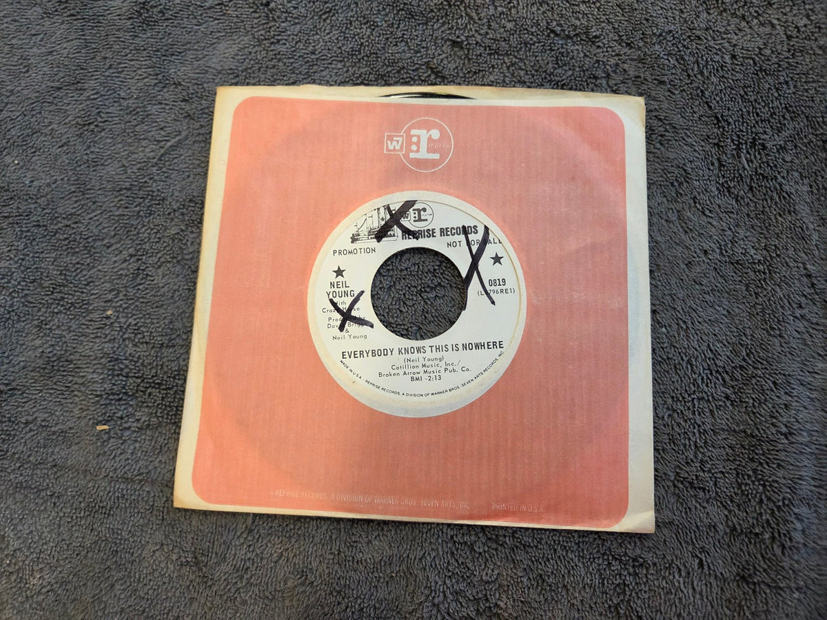 NEIL YOUNG EVERYBODY KNOWS THIS IS NOWHERE WHITE LABEL PROMO MONO REPRISE 0819