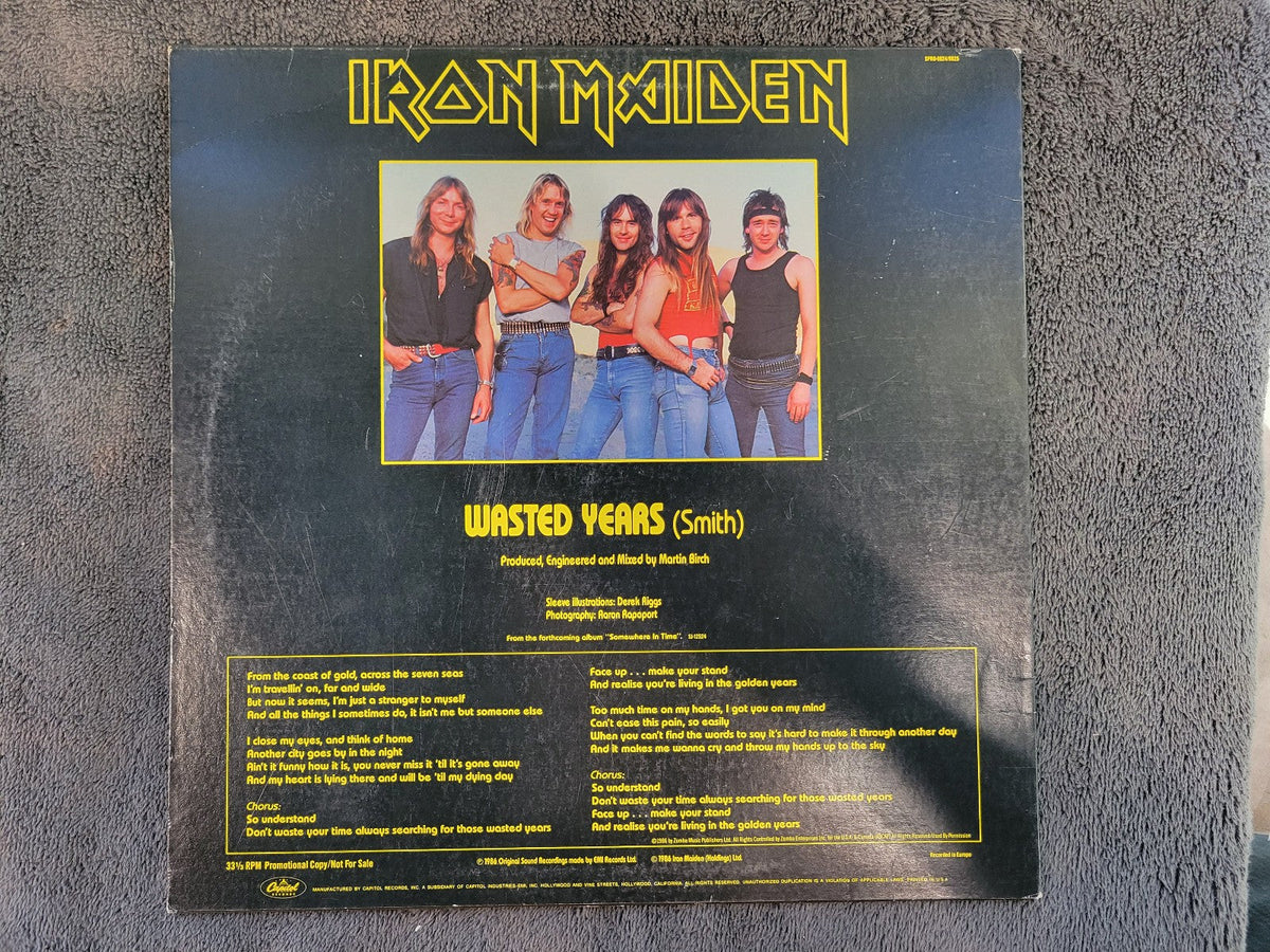 IRON MAIDEN WASTED YEARS PROMO